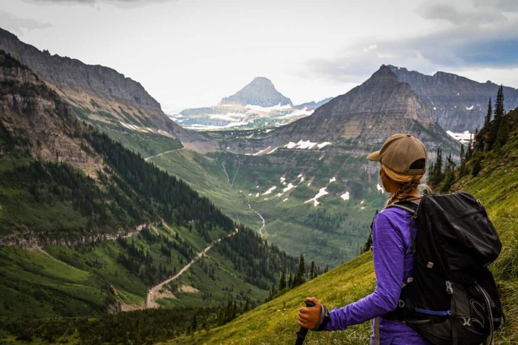 Hiking on Banff Highline Trail