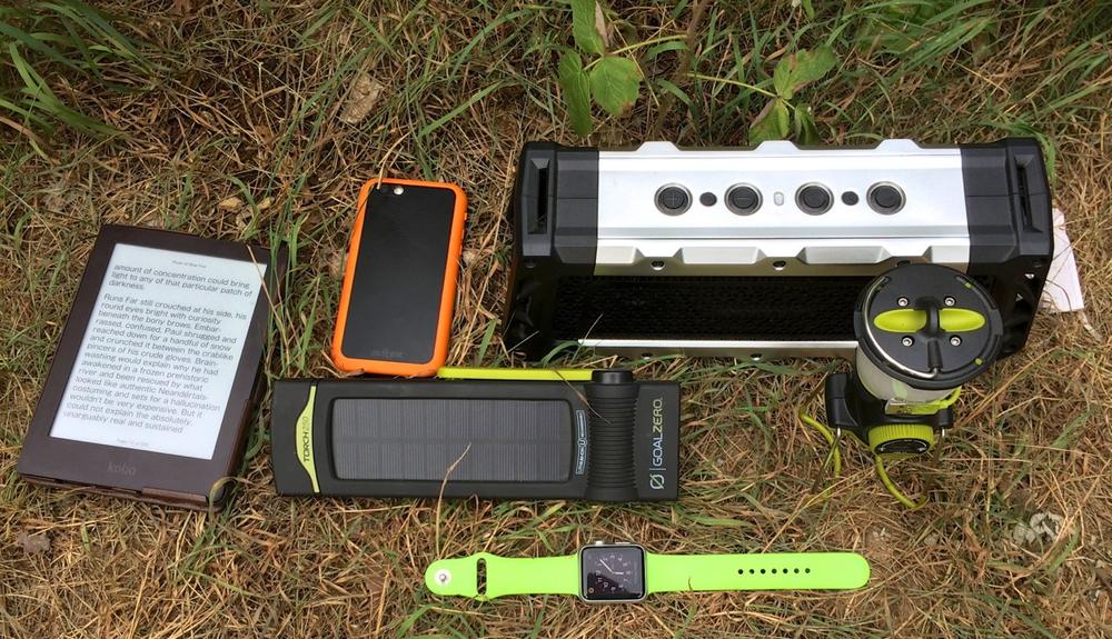 Electronic gadgets for hiking