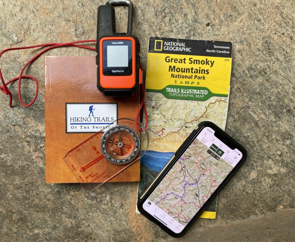 Navigation gear for hiking