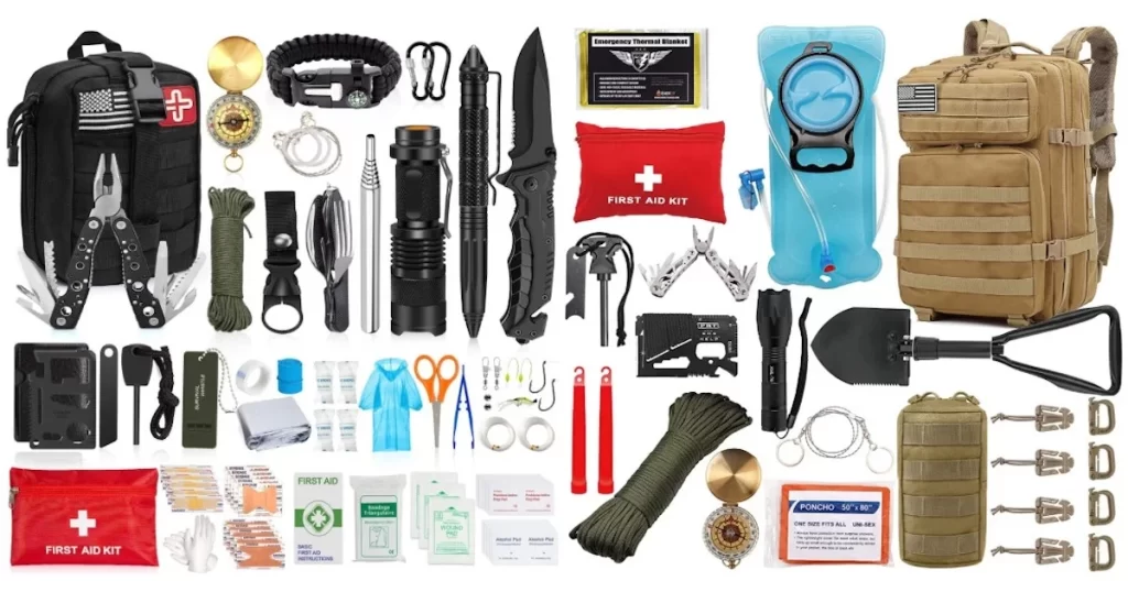 Survival gear for hiking and camping
