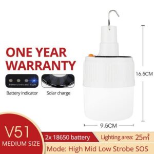 Solar Rechargeable LED Lamp
